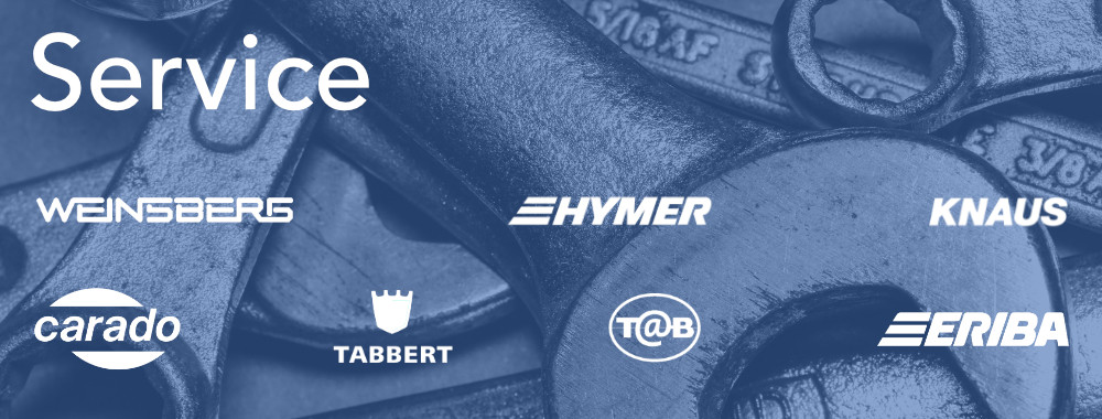 Wir bieten Service f&uuml;r folgende Marken: Weinsberg, Hymer, Knaus, Carado, Tabbert, Tab und Eriba.